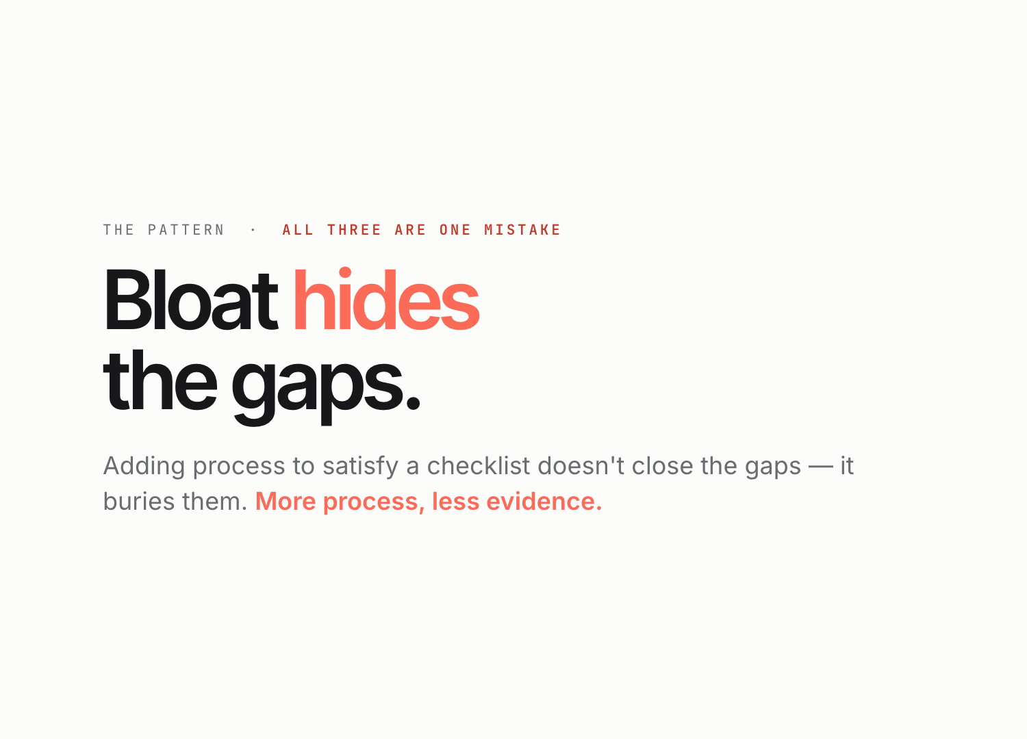 Owning more tools is not the same as owning your evidence.